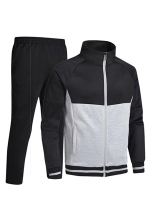 Yellow and black hoodie and trouser set