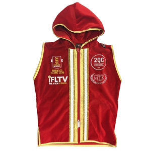 Red and gold boxing jacket