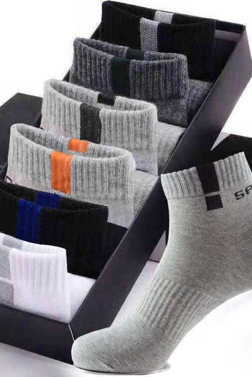 White 'Balenciaga' branded socks - Image 3